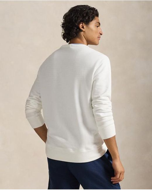 Polo Ralph Lauren White French Terry Sweatshirt for men
