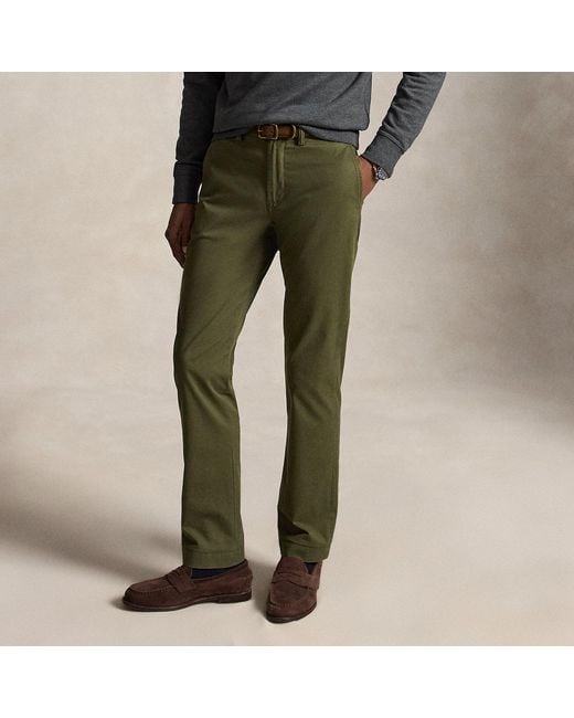 Polo Ralph Lauren Green Bedford Stretch Straight Fit Trouser for men
