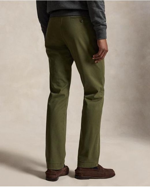 Polo Ralph Lauren Green Bedford Stretch Straight Fit Trouser for men