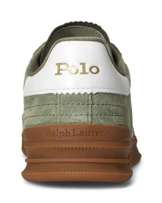 Polo Ralph Lauren Green Heritage Aera Suede Trainer