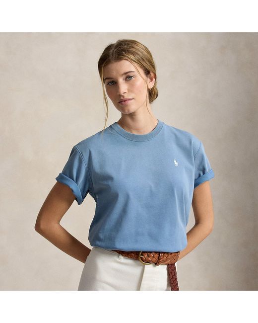 Polo Ralph Lauren Blue Logo Cotton Jersey T-Shirt