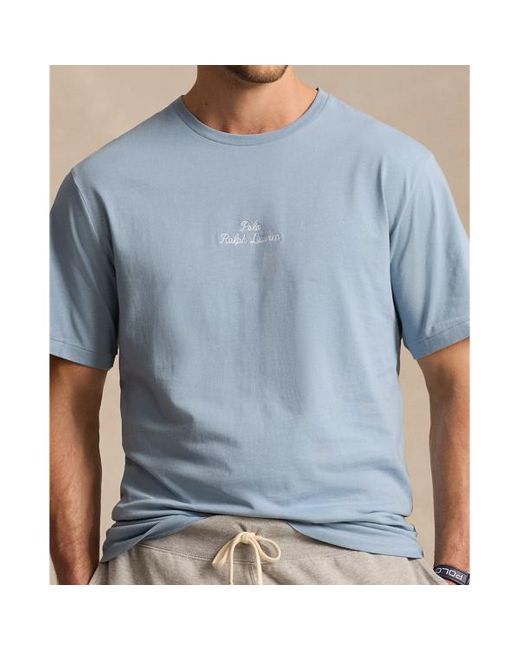 Tallas Grandes - Camiseta de punto con logotipo Ralph Lauren de hombre de color Blue