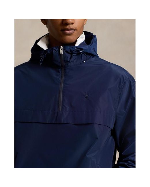 Polo Ralph Lauren Blue Pullover Hooded Jacket for men