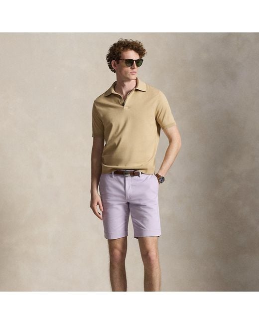 Polo Ralph Lauren Purple 24 Cm Greenwich Slim Fit Chino Shorts for men