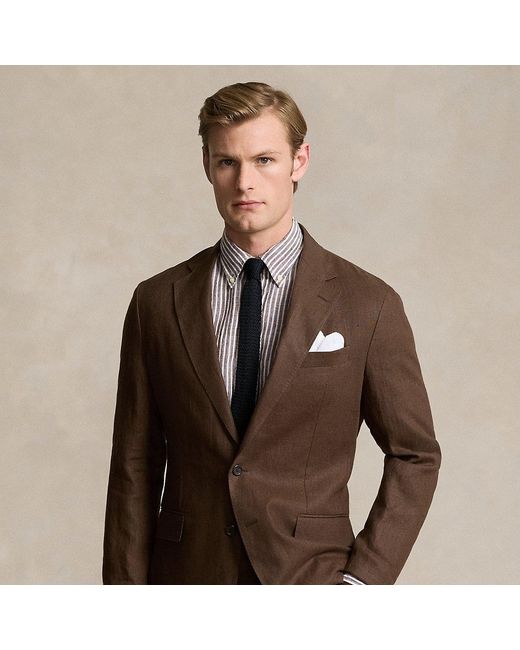 Ralph Lauren Brown Polo Soft Tailored Linen Sport Coat for men
