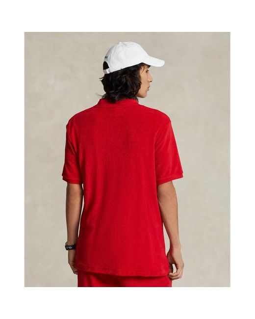 Polo Ralph Lauren Classic-Fit Poloshirt aus Frottee in Red für Herren