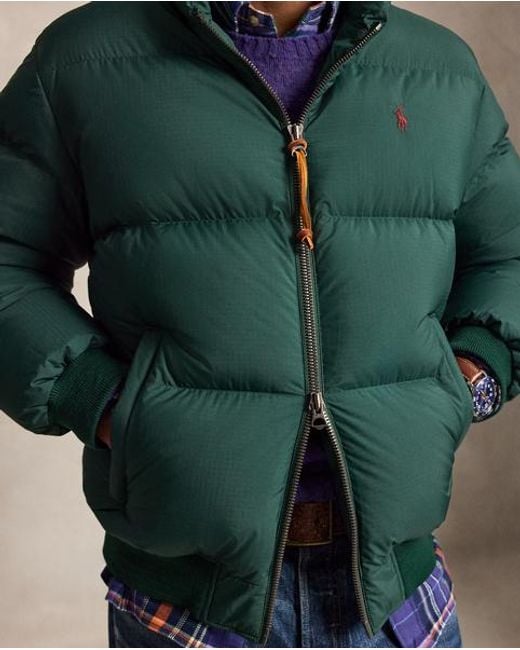 Polo Ralph Lauren Green The Wyoming Ripstop Down Jacket for men