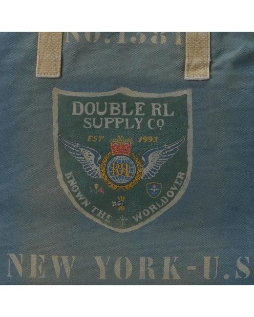 RRL Canvas Graphic Tote in Blue for Men | Lyst UK