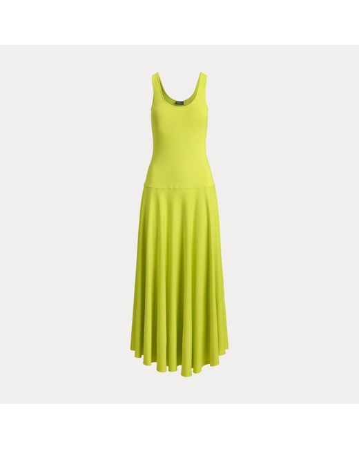 Polo Ralph Lauren Green Stretch-Ponte Tank Dress