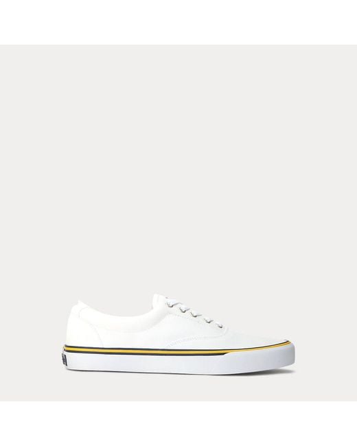 Polo Ralph Lauren Sneaker Keaton aus Segeltuch in White für Herren