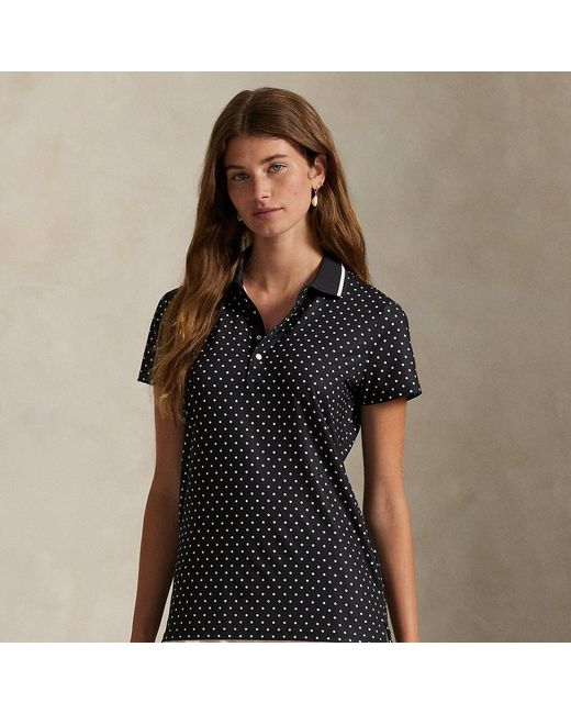 Ralph Lauren Black Tailored Fit Stretch-Jersey Polo Shirt