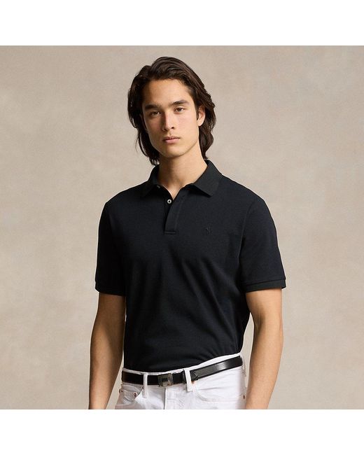Polo Ralph Lauren Black Custom Slim Fit Soft Cotton Polo Shirt for men