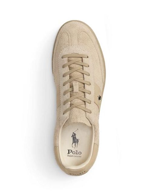 Ralph Lauren Natural Bedford Suede Trainer for men