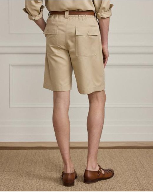Ralph Lauren Natural Relaxed Fit Hand-Tailored Silk Short for men