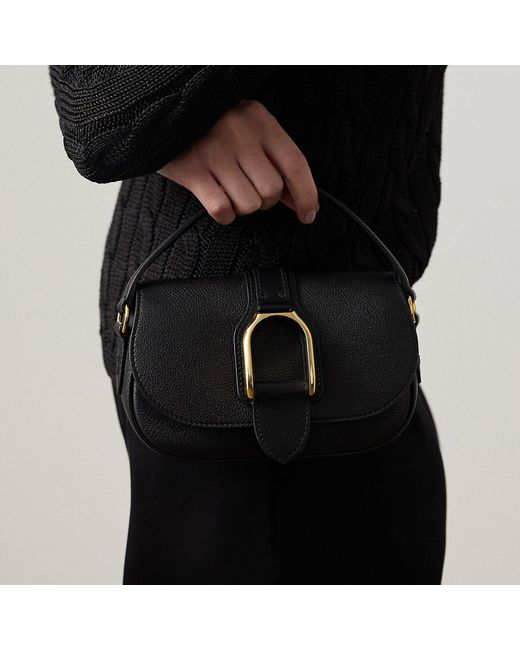 Ralph Lauren Black Welington Calfskin Mini Chain Bag