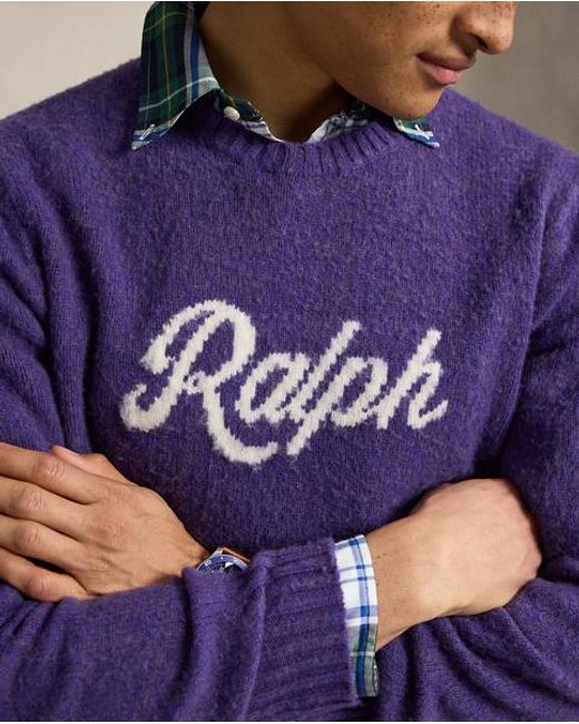 Polo Ralph Lauren Blue The Ralph Lauren Logo Jumper for men