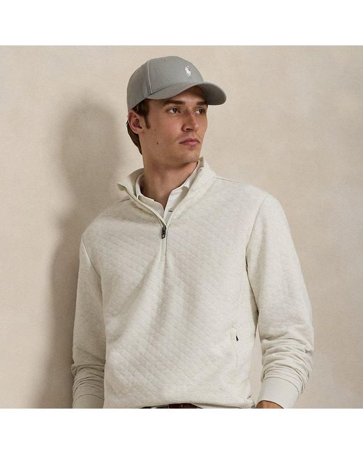 Ralph Lauren Natural Ralph Lauren Quilted Double-Knit Mockneck Sweatshirt for men