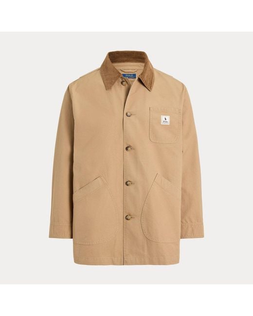 Polo Ralph Lauren Natural Cotton Canvas Barn Jacket
