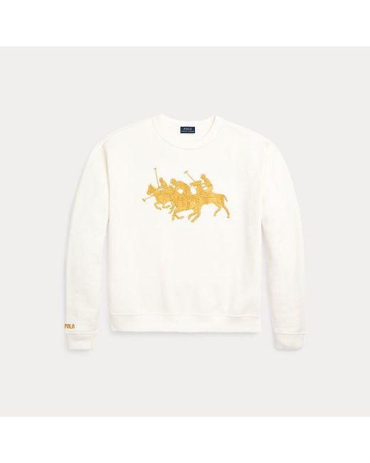 Polo Ralph Lauren Gray Lunar New Year Triple-pony Sweatshirt