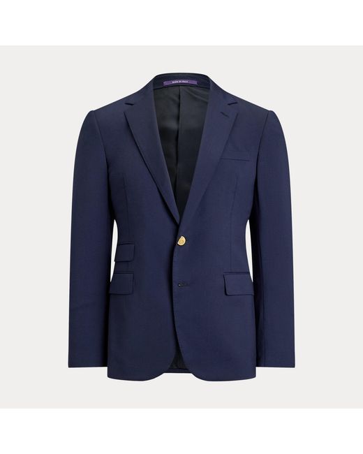 Ralph Lauren Blue Gregory Wool Serge Notch-lapel Blazer for men