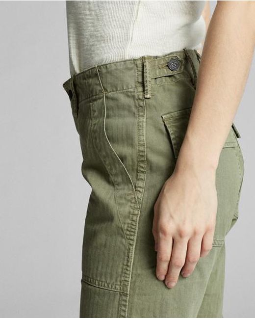 RRL Green Cotton Utility Trouser