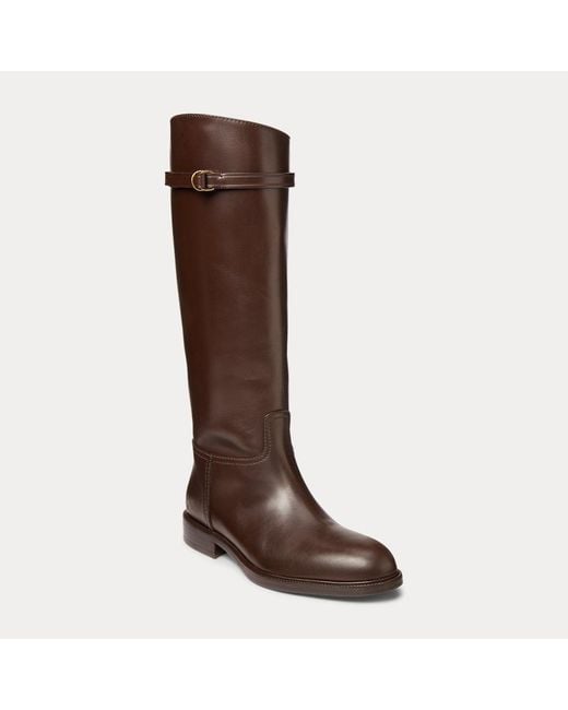 Polo Ralph Lauren Brown Leather Riding Boot