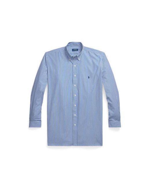 Tallas Grandes - Camisa elástica de popelina con rayas Ralph Lauren de hombre de color Blue