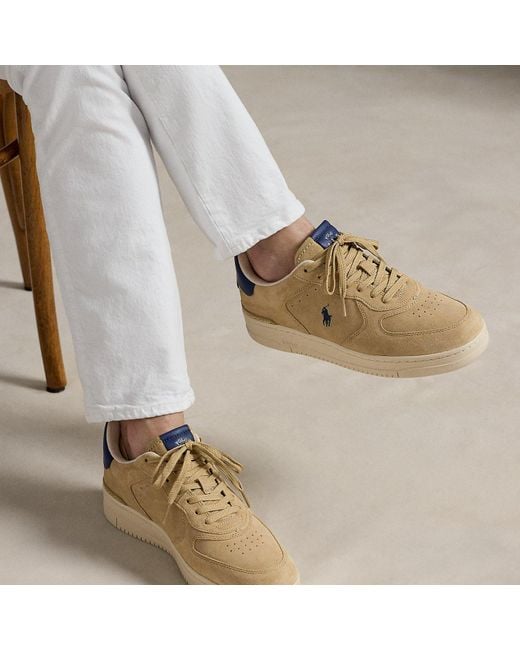 Polo Ralph Lauren Natural Masters Court Suede Trainer for men