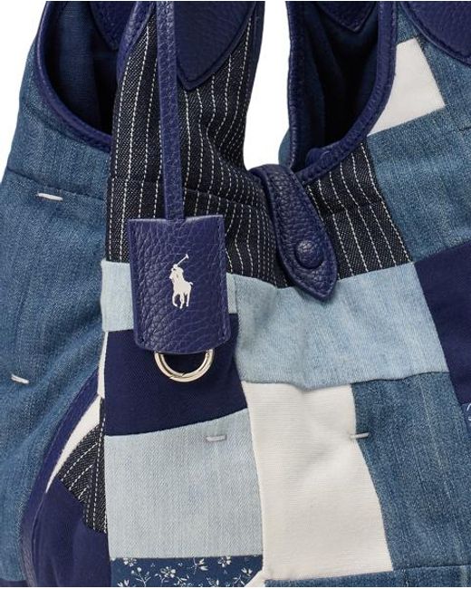 Polo Ralph Lauren Blue Prl X Gee's Bend Polo Play Tote