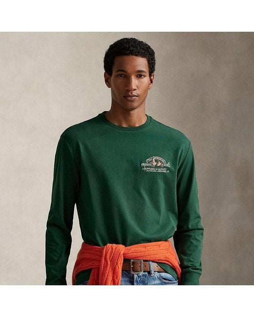 Maglietta Polo Sportsman Classic-Fit di Polo Ralph Lauren in Green da Uomo