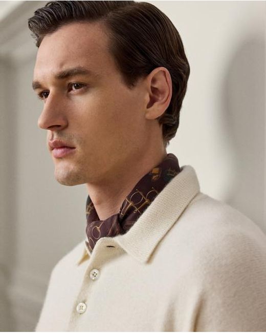 Ralph Lauren Natural Cashmere-Alpaca Polo Sweater for men