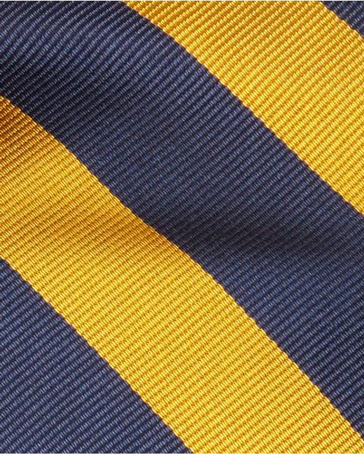 Polo Ralph Lauren Blue Striped Silk Repp Narrow Tie for men