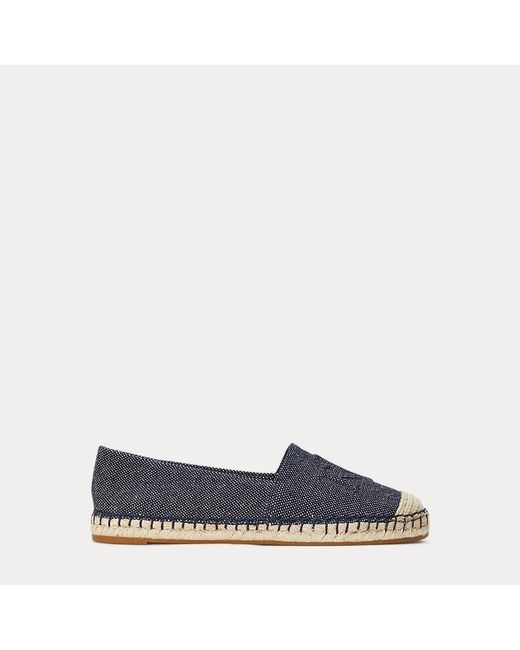 Ralph Lauren Blue Ralph Lauren Cameryn Cross-Dyed Canvas Espadrille
