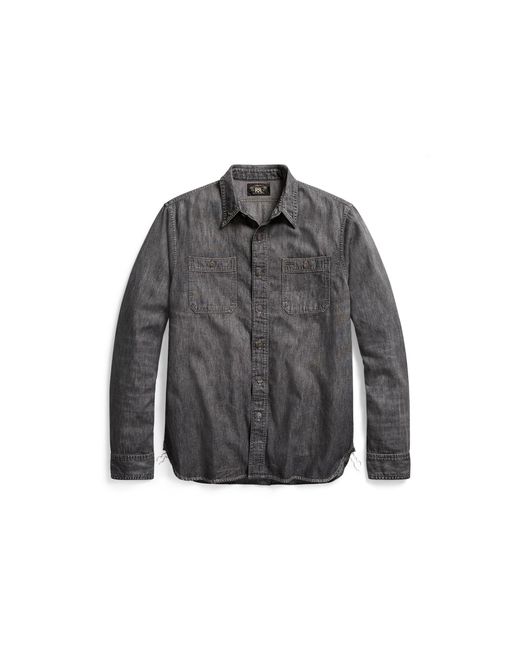 black denim work shirt
