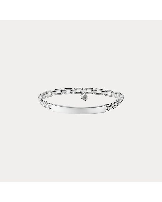 Ralph Lauren White Sterling Mini Id Bracelet