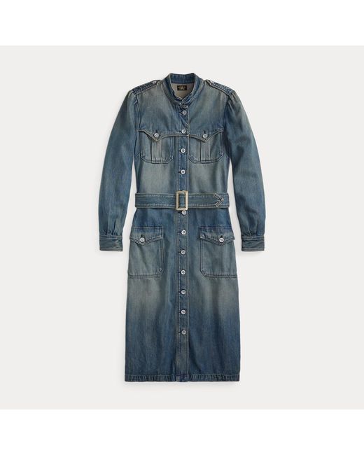 RRL Blue Denim Dress