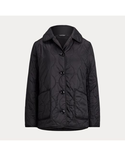 Ralph Lauren Black Onion-Quilted Jacket
