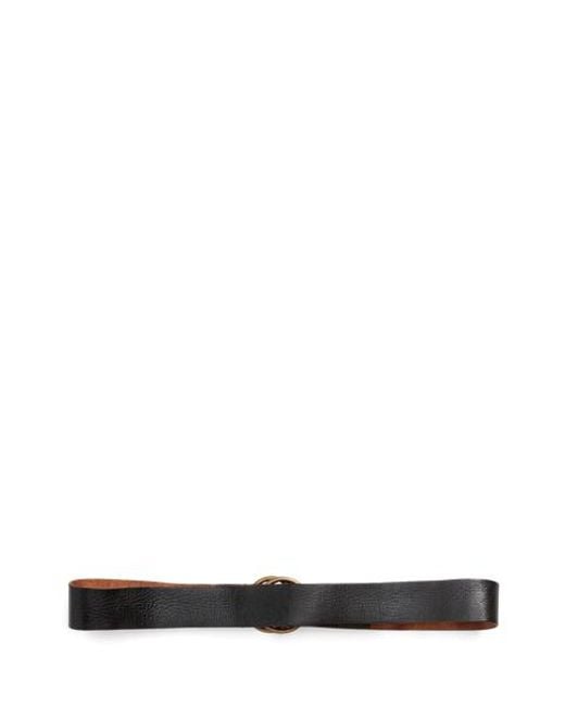 RRL Ledergürtel Mit Doppel-O-Ring in Black für Herren