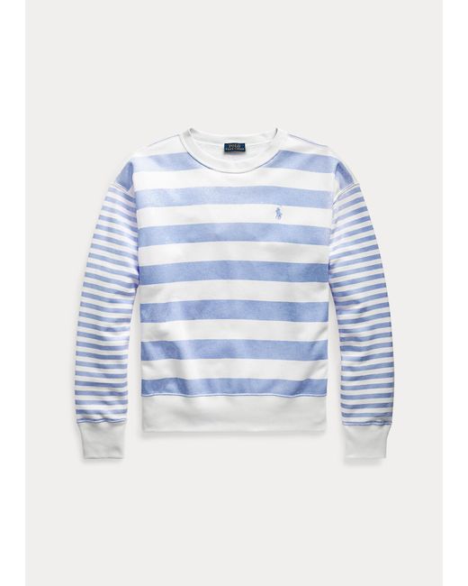 Polo Ralph Lauren Fleece-Sweatshirt mit Streifen in Blau | Lyst AT