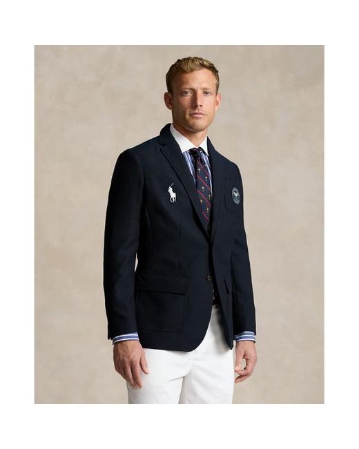 Polo Ralph Lauren Blue Wimbledon Umpire Wool Twill Blazer for men