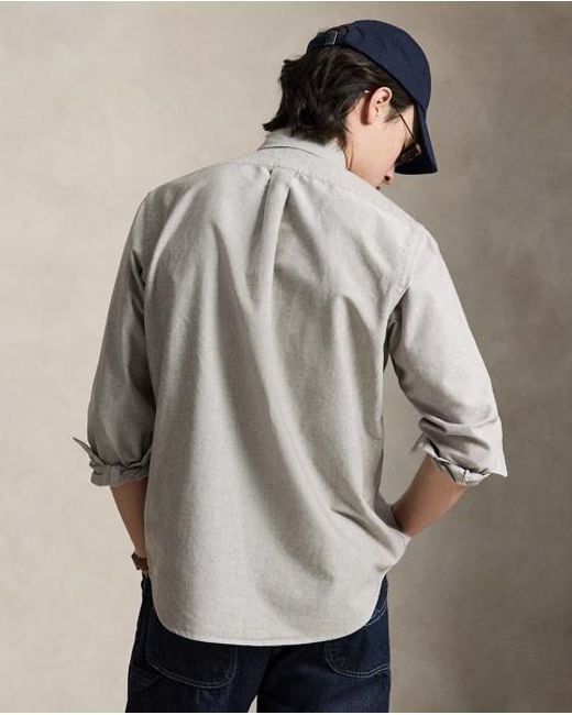 Polo Ralph Lauren Gray The Iconic Oxford Shirt for men