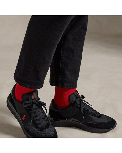 Polo Ralph Lauren Black Train 89 Low-Top Trainers for men