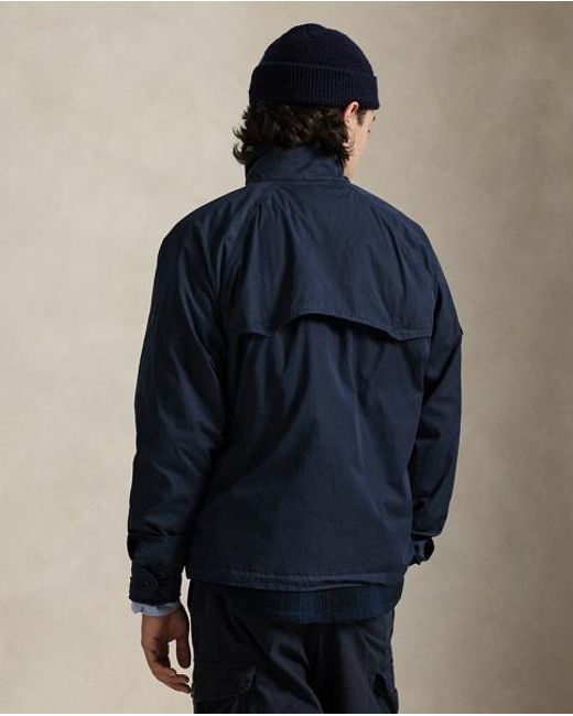 Polo Ralph Lauren Blue The Aldrich Garment-Dyed Twill Jacket for men