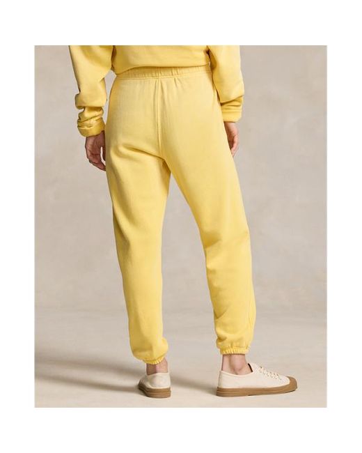 Pantaloni sportivi in felpa leggera di Polo Ralph Lauren in Yellow