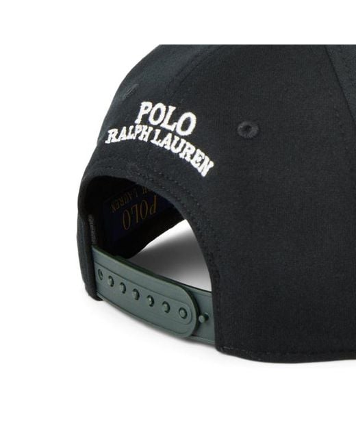 Polo Ralph Lauren Black Ralph Lauren Double-Knit Jacquard Ball Cap for men