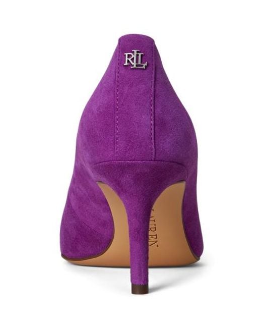 Zapato De Salón De Ante Lanette Ralph Lauren de color Purple