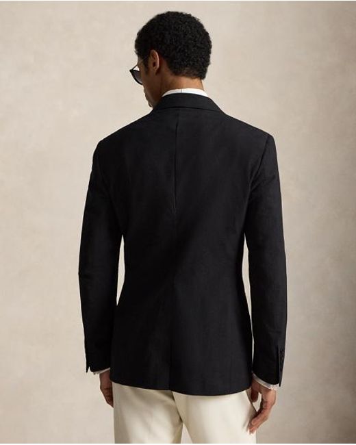 Polo Ralph Lauren Black Polo Tailored Seersucker Tuxedo Jacket for men