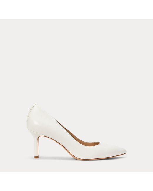 Escarpins Lanette En Cuir Nappa Ralph Lauren en coloris White