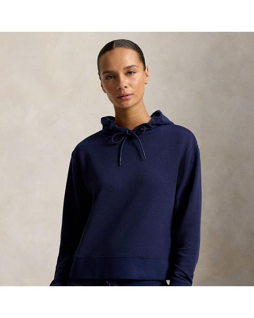 Ralph Lauren Blue Waffle-Knit Hoodie