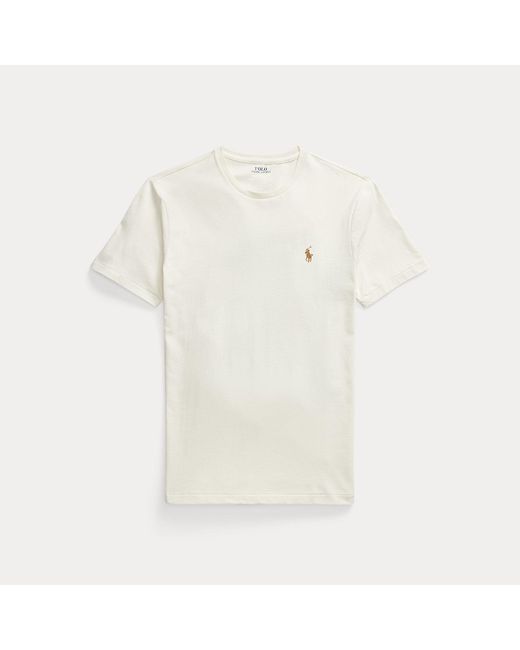Polo Ralph Lauren Natural Custom Slim Fit Jersey Crewneck T-Shirt for men